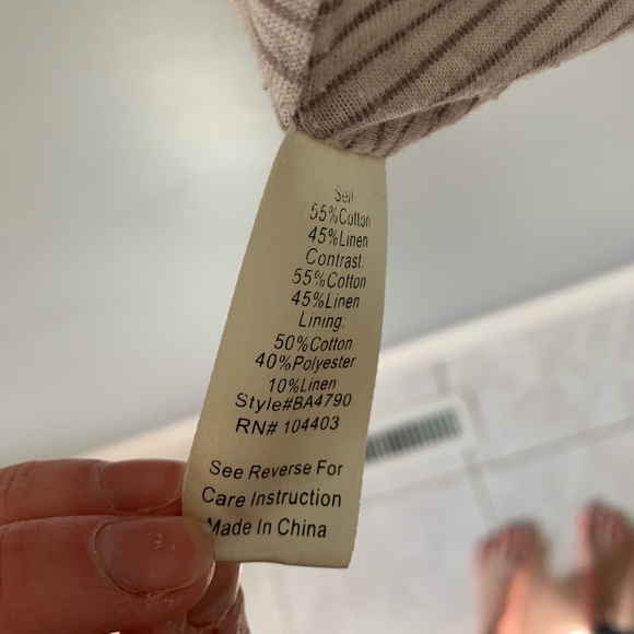 Blu Pepper colorblock linen utility jacket white/pink - Picture 2 of 6